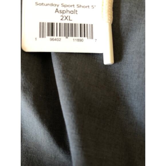 Marine Layer 5" Saturday Sport Shorts Drawstring Waist Asphalt Black NWT 2XL - Picture 5 of 7